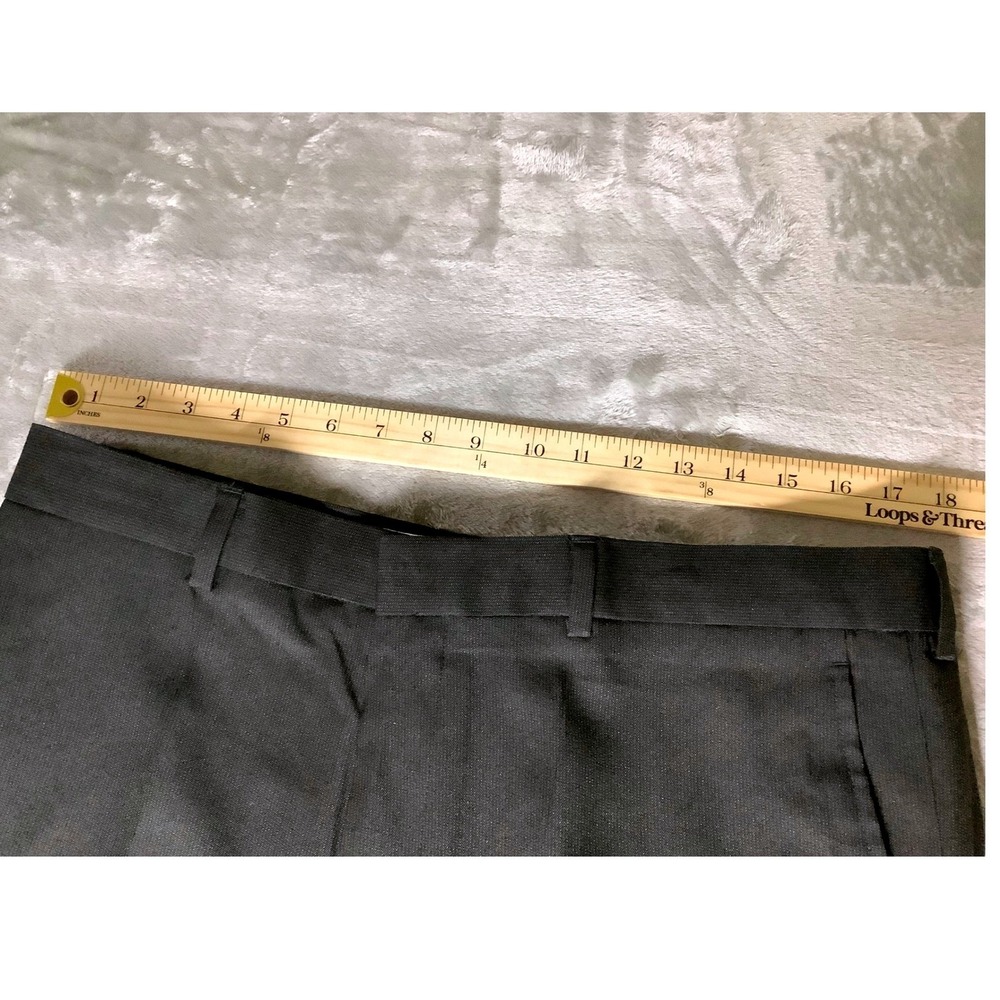 NWOT Michael Brandon Slim Fit Dress Pants Men's 36x30 Black Polyester Business - Picture 5 of 8